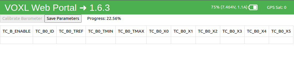 Barometer calibration in progress