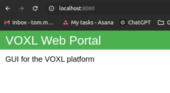 voxl portal via adb